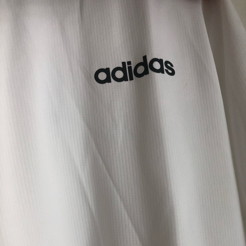 NEW WHITE ADIDAS LONG SLEEVE CLIMALITE T-SHIRT XL - Picture 3 of 4
